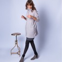 Grande veste à boutons en cachemire - Gaston 6369 grege - 13 beige moyen