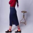 Pencil skirt in ribbed wool - Etreinte 