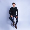 Polo en cachemire Franklin 6346 Univers - 10 gris foncé