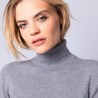 Pull col roulé en cachemire - Eglyn 6396 glace - 11 gris clair