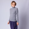 Pull col roulé en cachemire - Eglyn 6396 glace - 11 gris clair