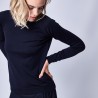 Pull en laine mérinos - Espiègle 6340 navy - 05 bleu marine