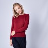 Pull en laine mérinos - Espiègle 6384 rouge cerise - 20 rouge fonce 