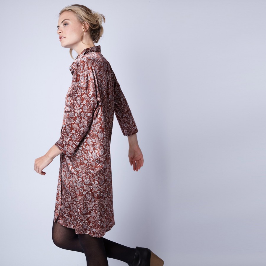 Robe chemise en soie Maison Montagut x Maison Martin Morel - Gaspar