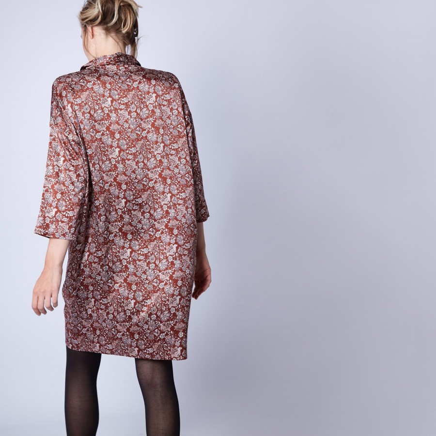 Robe chemise en soie Maison Montagut x Maison Martin Morel - Gaspar