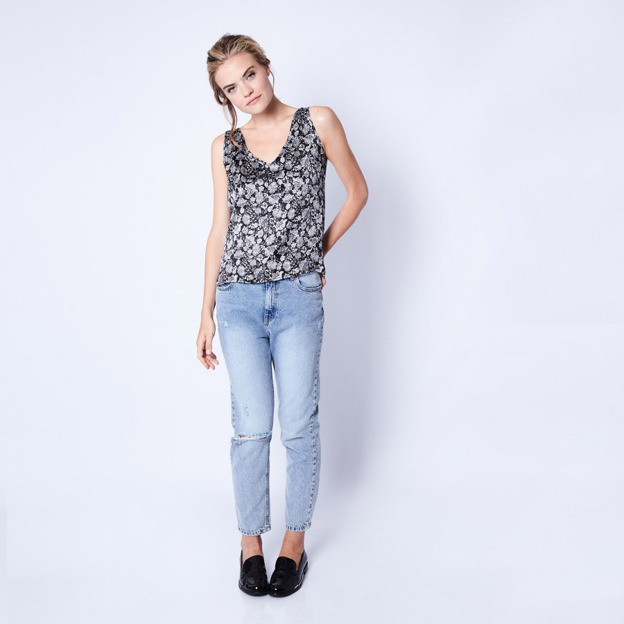 silk vest top
