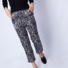 Pantalon droit en soie Ginga 6310 Noir - 01 Noir
