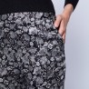 Pantalon droit en soie Ginga 6310 Noir - 01 Noir
