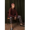 Pantalon droit en soie Ginga 6310 Noir - 01 Noir
