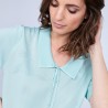 Women's polo-shirt made of Fil Lumière - Mélissa