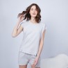 T-shirt en cachemire sans manches - Hato 6366 plume - 81 Gris pâle