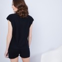 T-shirt en cachemire sans manches - Hato 6410 noir - 01 Noir