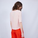 T-shirt ample col rond - Maika 6485 blush - 24 rose clair