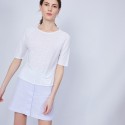 T-shirt ample col rond - Maika 6400 blanc - 02 blanc