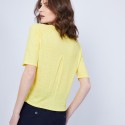 T-shirt ample col rond - Maika 6461 acacia - 08 jaune