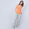 Débardeur uni col rond - Marley 6482 santal - 15 orange