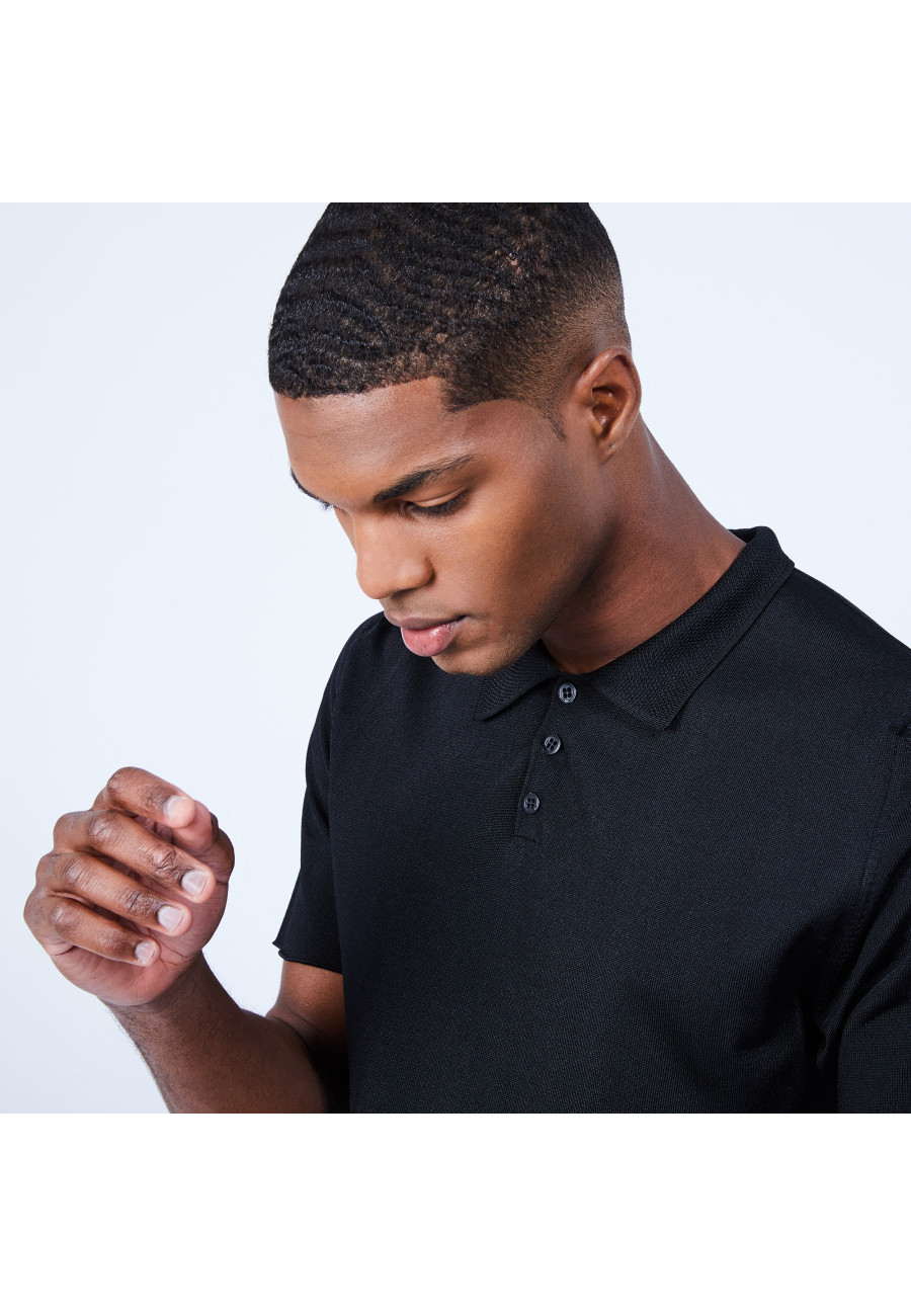 Black Fil Lumière polo shirt - Lyam