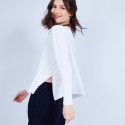 Pull avec fente sur le côté - Camille 6400 Blanc - 02 blanc