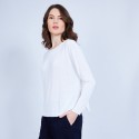 Pull avec fente sur le côté - Camille 6400 Blanc - 02 blanc