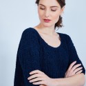 Petit pull en coton manches courtes - Marcelin 6440 Marine - 05 bleu marine