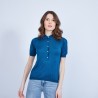 T-shirt col polo en soie - Jourdan