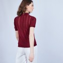 T-shirt col polo en soie - Jourdan 6487 Carmin - 51 bordeaux