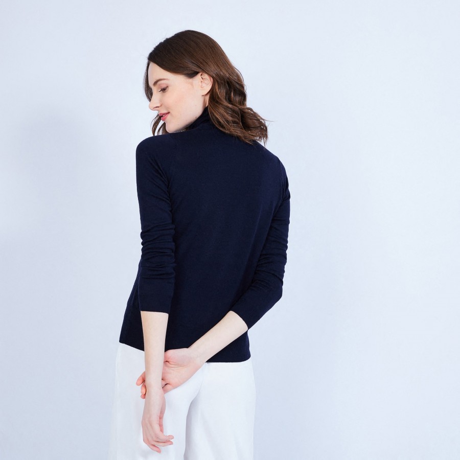 Pull col roulé en laine mérinos - Elisaa