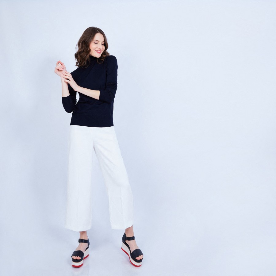 Pull col roulé en laine mérinos - Elisaa