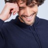 Sweat à capuche en cachemire - Harper 6440 marine - 05 Bleu marine