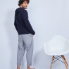 Sweat à capuche en cachemire - Harper 6440 marine - 05 Bleu marine