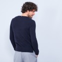Cashmere jumper with grandad neckline - Henry