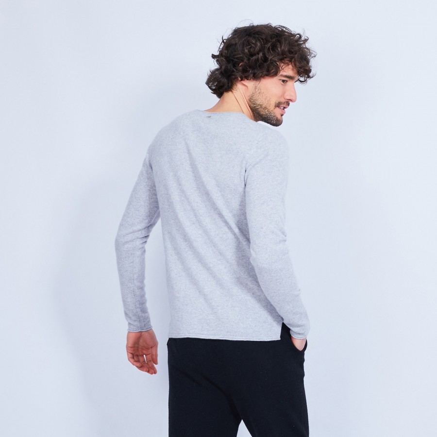 Pull col tunisien en cachemire - Olivier