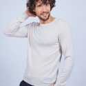 Pull col rond en laine - Luciano 6401 - 12 Beige clair