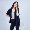 Gilet kimono sans manches - Harriet 6440 marine - 05 bleu marine