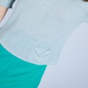T-shirt ample col rond - Maika 6451 bambou - 23 vert clair