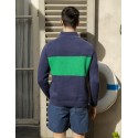 Pull homme Maison Montagut x Cuisse de Grenouille - 05 bleu marine