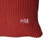 Coussin avec noeud en coton bio - Kansas 6592 marine terra - 05 Bleu marine