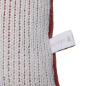 Coussin avec logo en coton bio - Klara 6584 blanc terra marine - 46 Marron clair