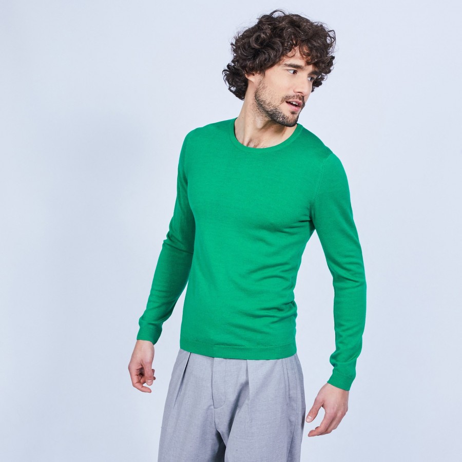 Pull col rond en laine - Luciano bis