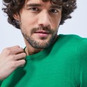 Pull col rond en laine - Luciano 6450 tropique - 22 Vert moyen