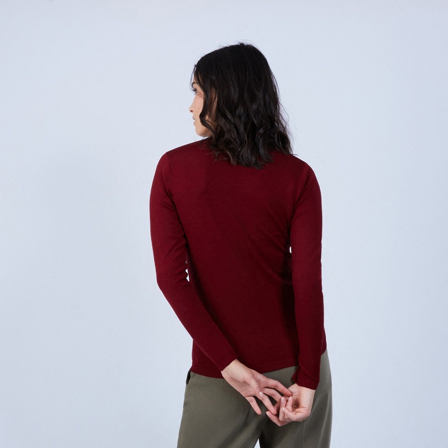 Pull col V en laine mérinos - Arya