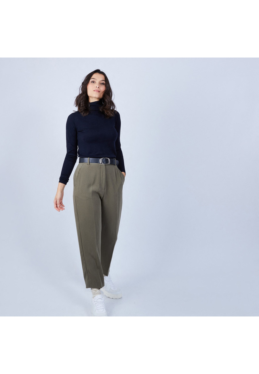Pull col roulé en laine mérinos - Beha