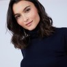 Pull col roulé en laine mérinos - Bea 6640 marine - 05 Bleu marine