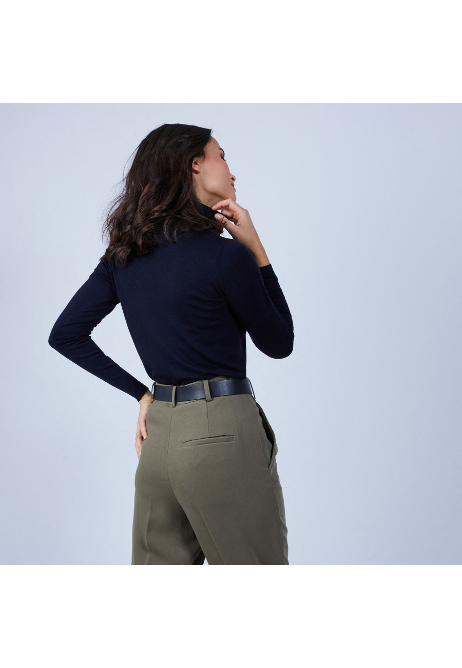Pull col roulé en laine mérinos - Beha