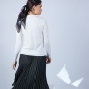Pull col rond en laine mérinos - Berenice 6600 blanc - 02 Blanc