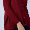 Gilet avec poches en laine mérinos - Bonte 6681 rouge - 51 Bordeaux