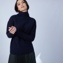 Pull manches extra longues Solange 6640 marine - 05 bleu marine