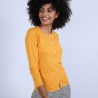 Gilet en laine mérinos - Belita 6660 cannelle - 89 Moutarde