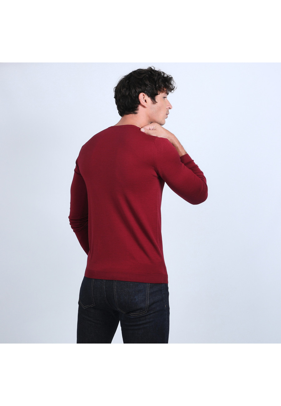 Pull col rond en laine mérinos - Eddie
