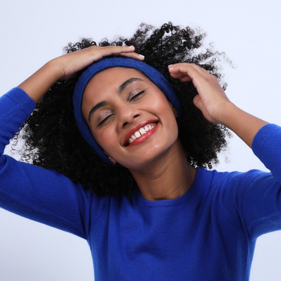 Bandeau cache oreilles en laine & alpaga - Shira